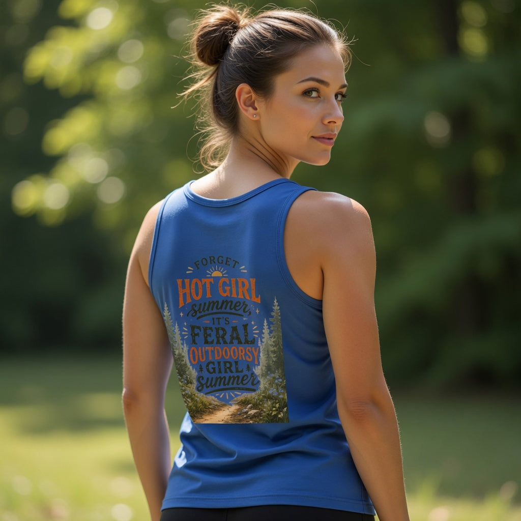 Outdoorsy Girl Summer Tank Top — Feral Graphic Women's Tank