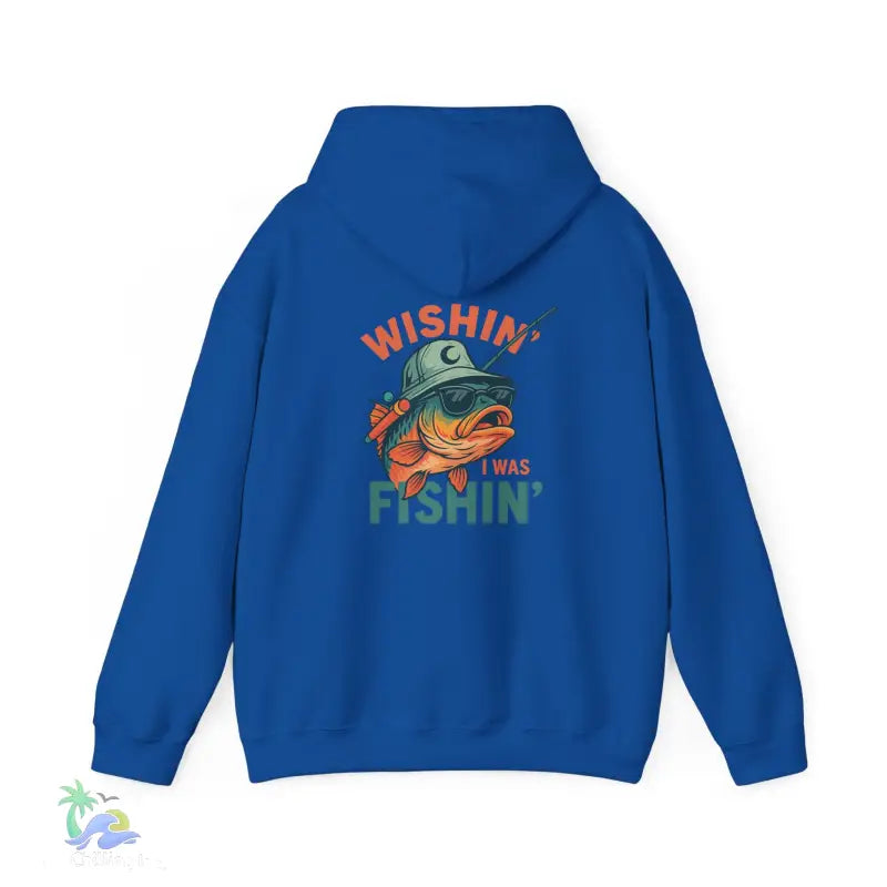 Wishing I Was Fishing Hoodie - Hoodie