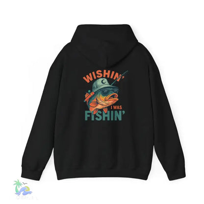 Wishing I Was Fishing Hoodie - Hoodie