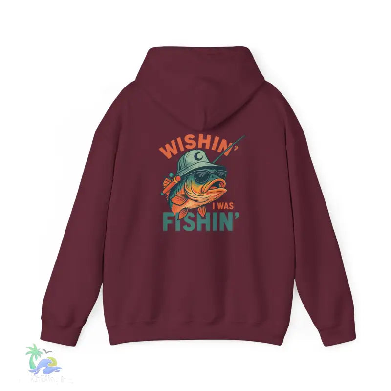 Wishing I Was Fishing Hoodie - Hoodie