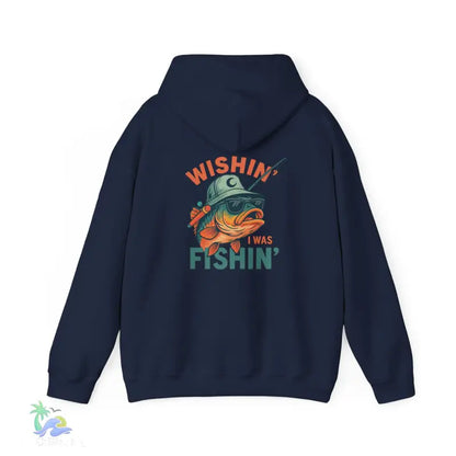 Wishing I Was Fishing Hoodie - Hoodie