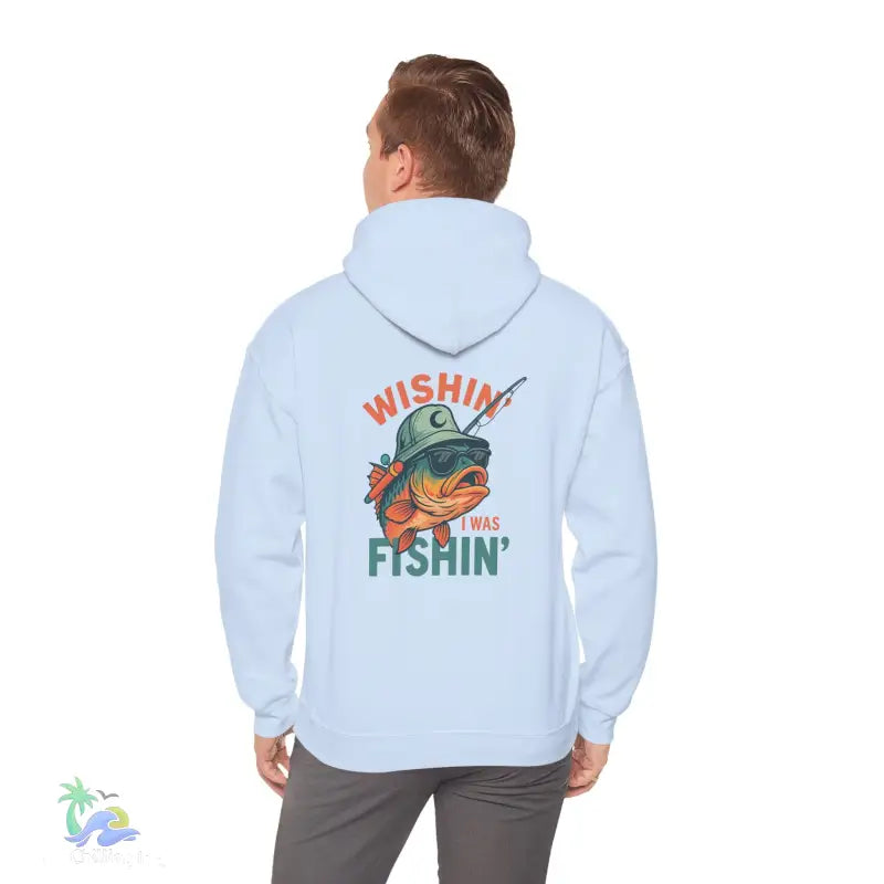 Wishing I Was Fishing Hoodie - Hoodie