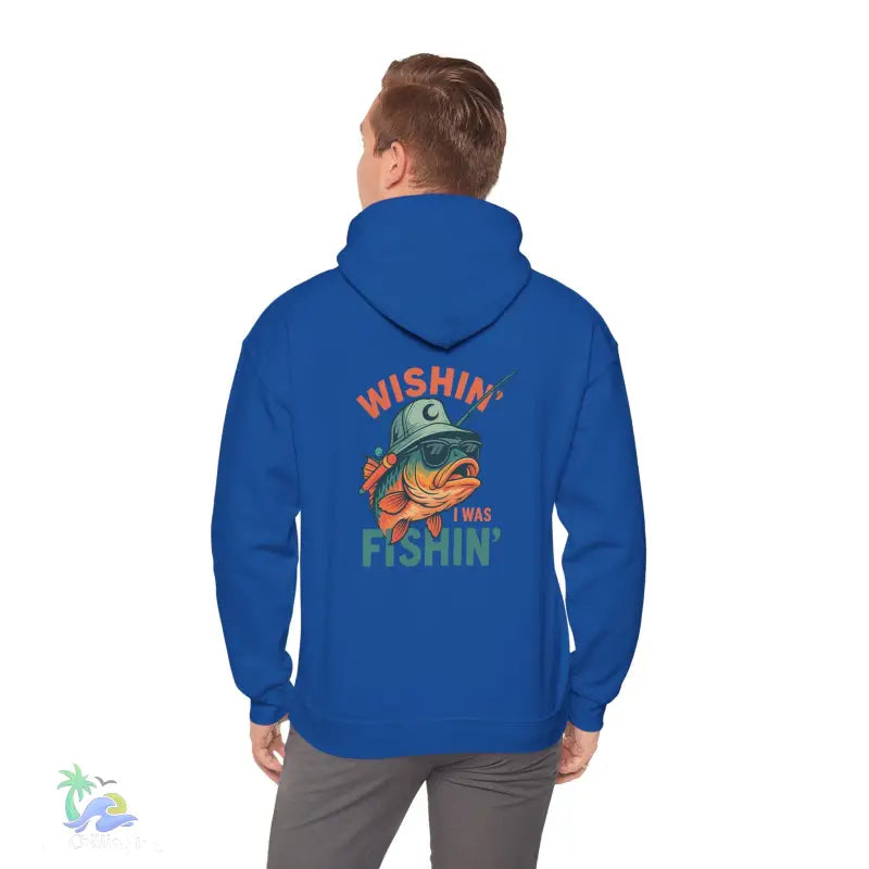 Wishing I Was Fishing Hoodie - Hoodie