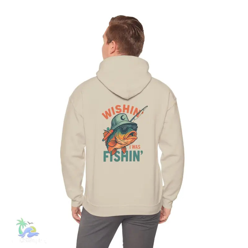 Wishing I Was Fishing Hoodie - Hoodie