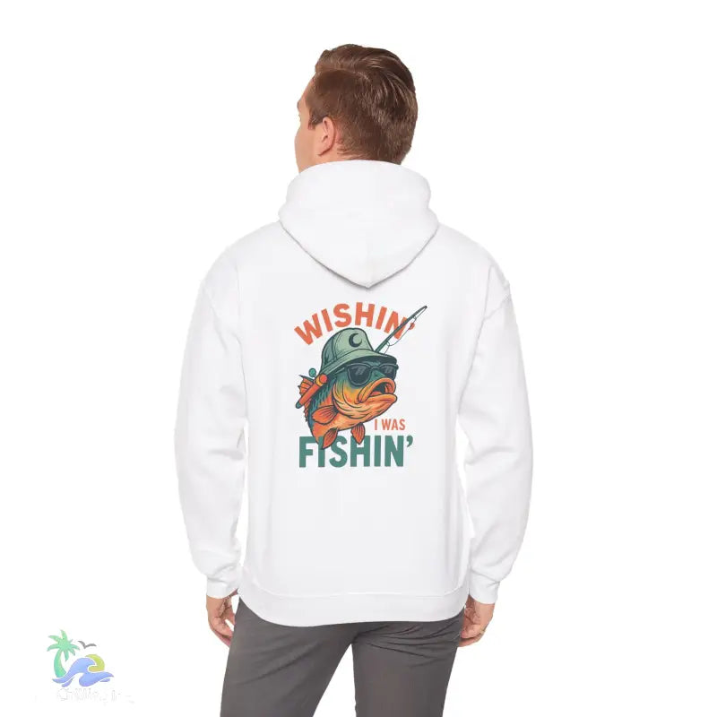 Wishing I Was Fishing Hoodie - Hoodie
