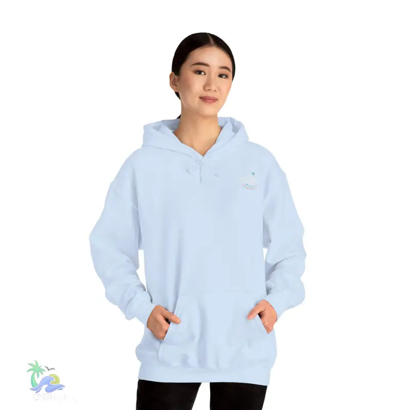 Wishing I Was Fishing Hoodie - Light Blue / S - Hoodie