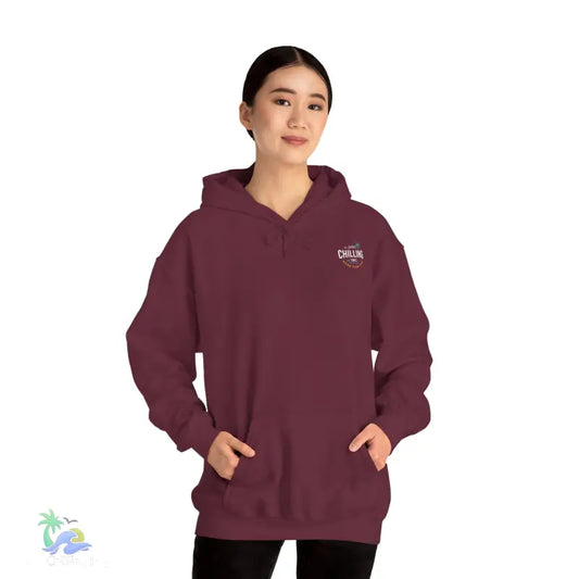 Wishing I Was Fishing Hoodie - Maroon / S - Hoodie