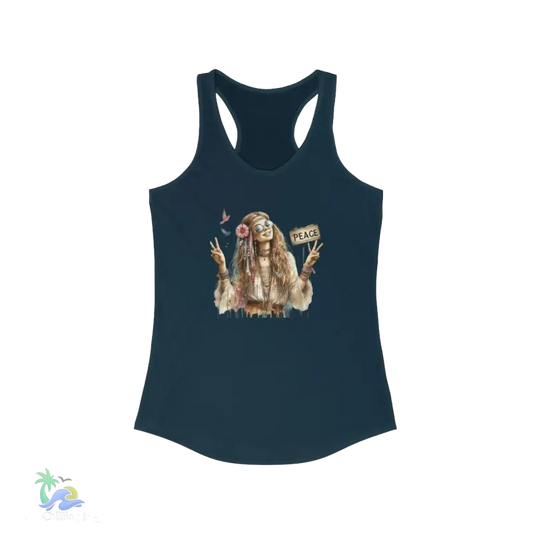 Women's Hippie Tank Top – Bohemian Graphic Tank for Relaxed and Stylish Vibes - Just Chilling Inc.Just Chilling Inc.