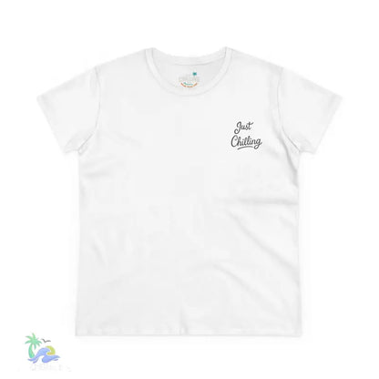 Women’s Inspirational Cotton Tee - Just Chilling & John 3:16 Design - T-Shirt