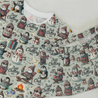 Women's Short Pajama Set – Cozy Sleepwear with Ribbed Collar & Relaxed Fit - Just Chilling Inc.