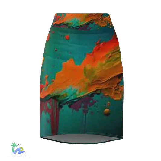 Women's Pencil Skirt (AOP) abstract art - Just Chilling Inc.Just Chilling Inc.