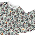 Women's Short Pajama Set – Cozy Sleepwear with Ribbed Collar & Relaxed Fit - Just Chilling Inc.