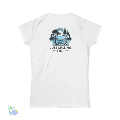 Women’s Softstyle Tee Just chilling by the lake in a hammock - White / S - T-Shirt