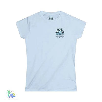 Women’s Softstyle Tee Just chilling by the lake in a hammock - T-Shirt