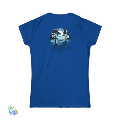Women’s Softstyle Tee Just chilling by the lake in a hammock - Royal / S - T-Shirt