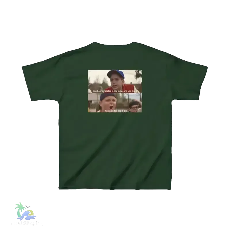 Kids Cotton T-Shirt - Durable Heavy Cotton Shirt With Classic Fit & Crew Neck - Just Chilling Inc.