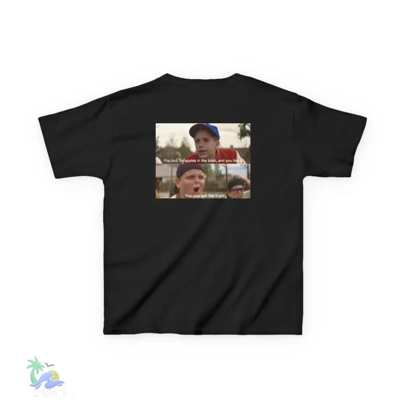 You play ball like a girl - The sandlot tee - XS / Black - Kids clothes