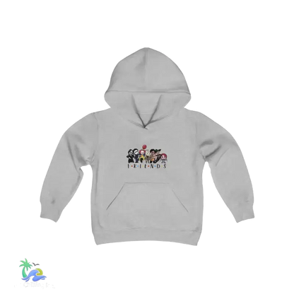 Youth Heavy Blend Hooded Sweatshirt all your favorite friends - Sport Grey / S - Kids clothes
